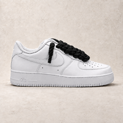 Nike Air Force 1 Low White 07 Rope Laces - Black