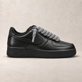 Nike Air Force 1 Low 07 Black - Rope Laces - Šedá