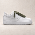 Nike Air Force 1 Low White 07 Rope Laces - Olive