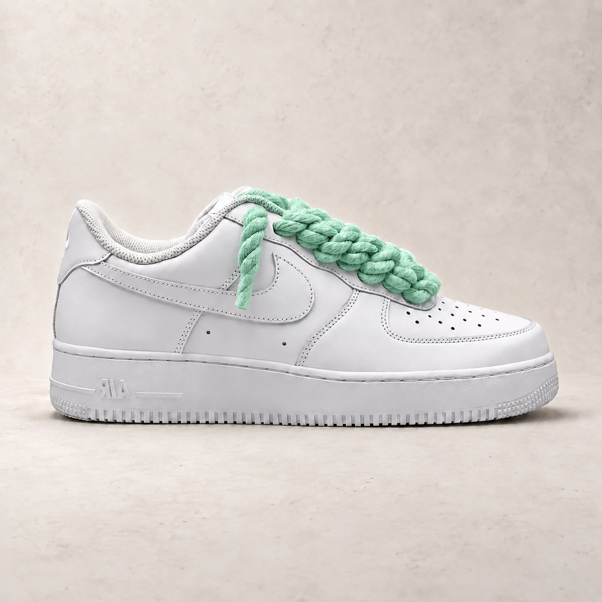 Nike Air Force 1 Low White 07 Rope Laces - Mint