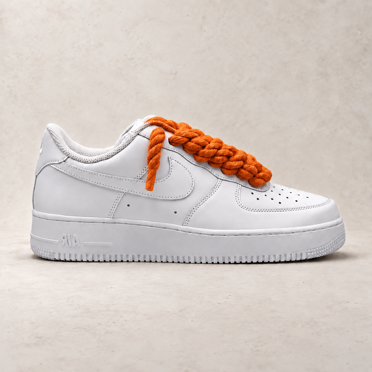 Nike Air Force 1 Low White 07 Rope Laces - Oranžová