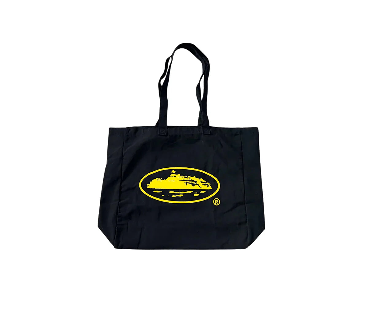 Corteiz Alcatraz Tote Bag Black Yellow