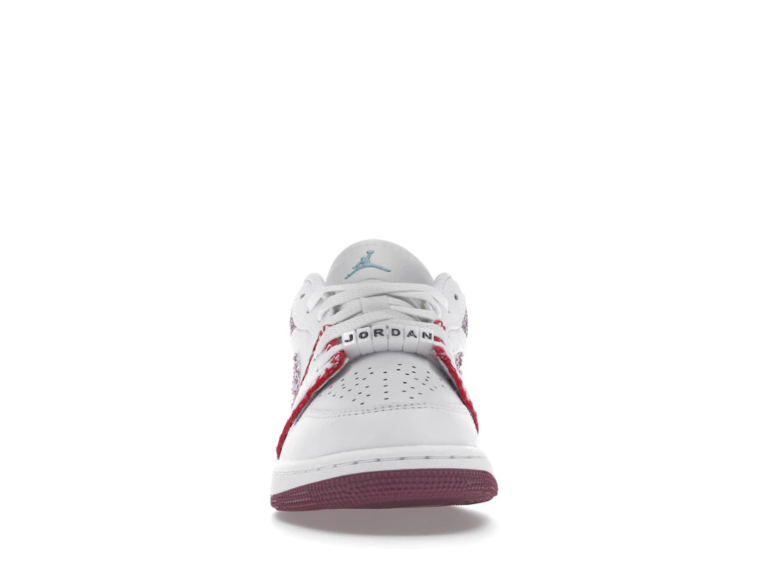 Jordan 1 Low White Light Bordeaux (GS)