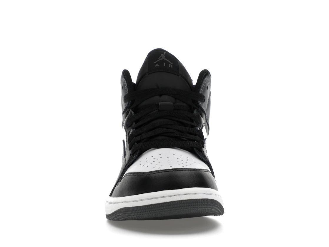 Jordan 1 Mid Black White Iron Grey