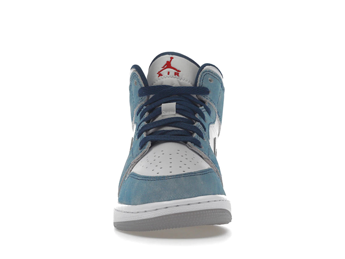 Jordan 1 Mid SE French Blue Light Steel (GS)