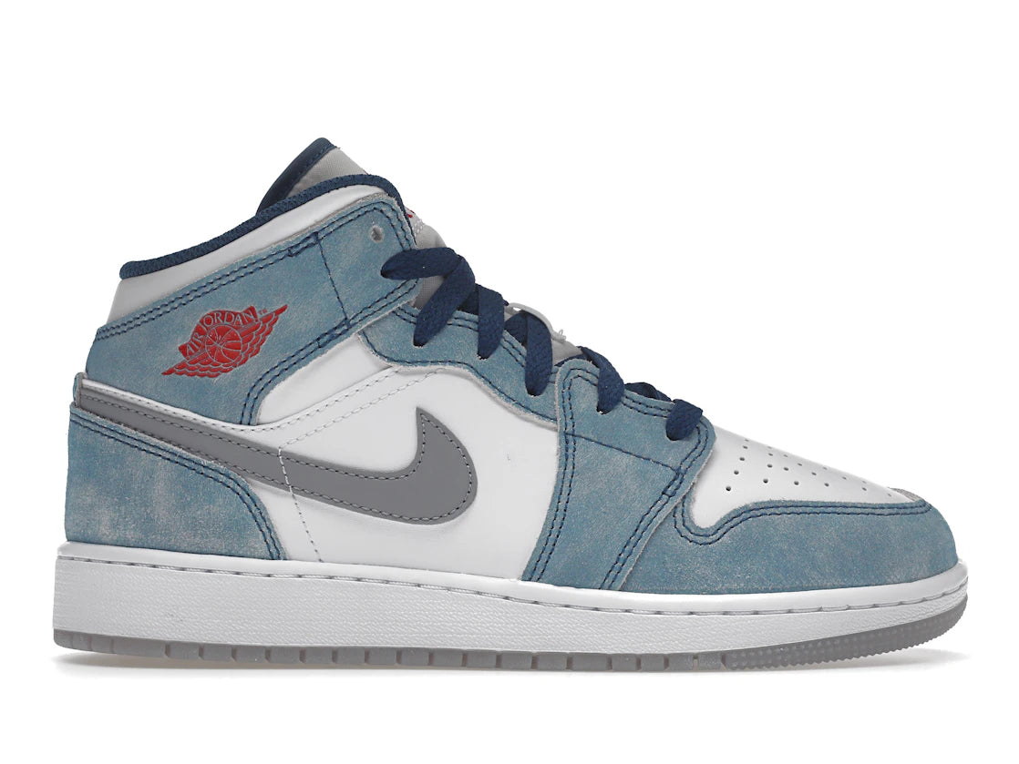 Jordan 1 Mid SE French Blue Light Steel (GS)