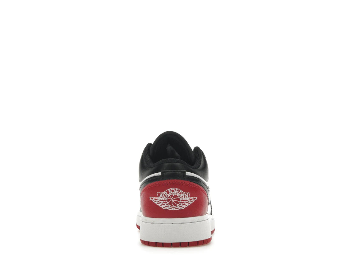 Jordan 1 Low Bred Toe 2.0 (GS)