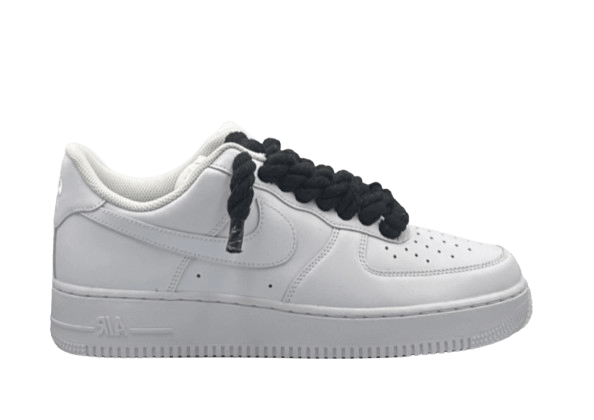 Nike Air Force 1 Low White 07 Rope Laces - Black