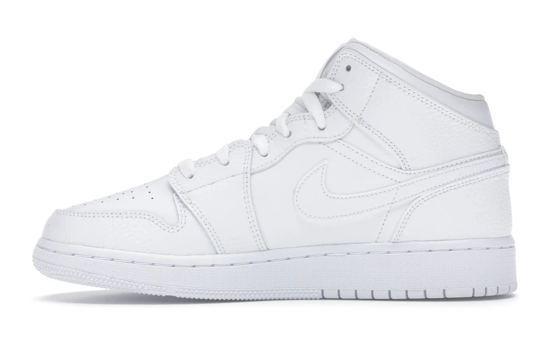 Jordan 1 Mid Triple White (GS)