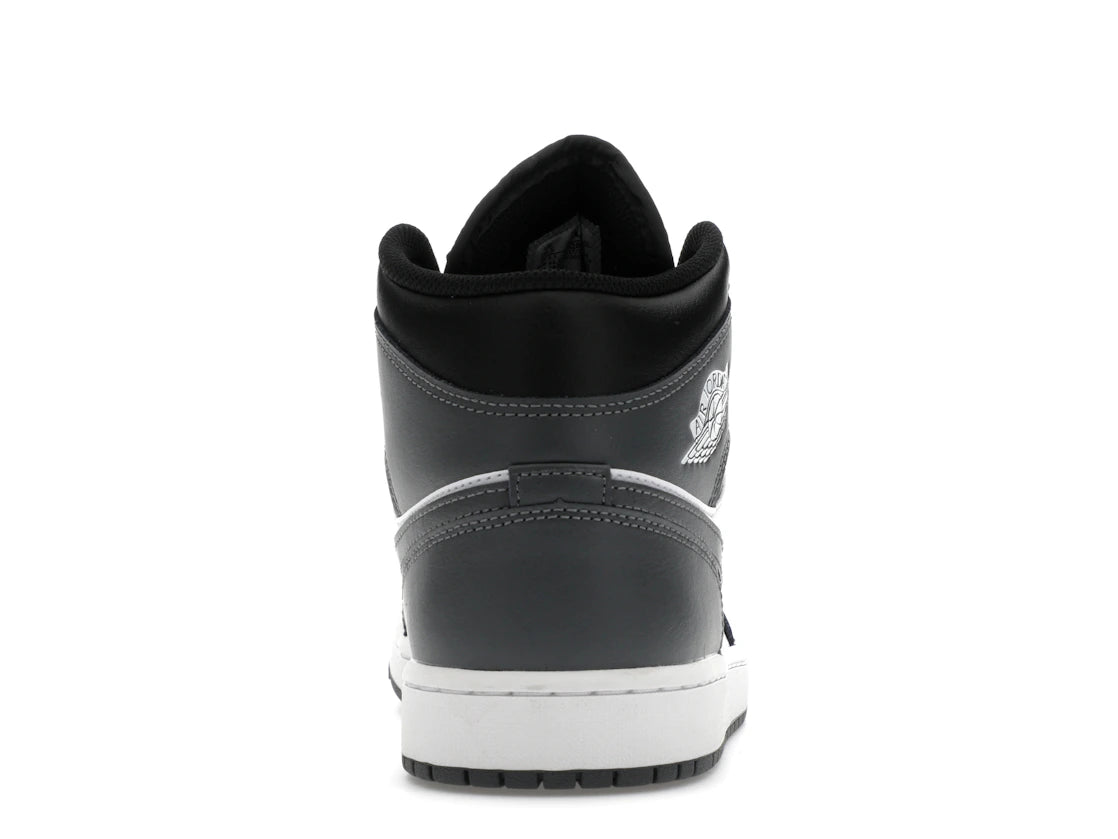 Jordan 1 Mid Black White Iron Grey