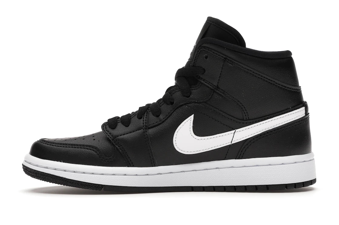 Jordan 1 Mid Black White (Women's)