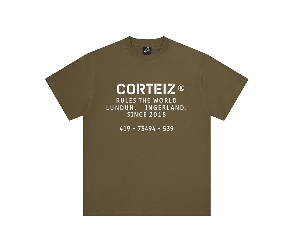 Corteiz OG Stencil Tee Khaki