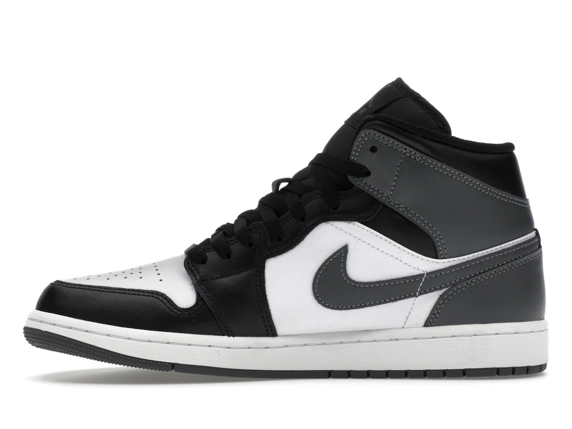 Jordan 1 Mid Black White Iron Grey