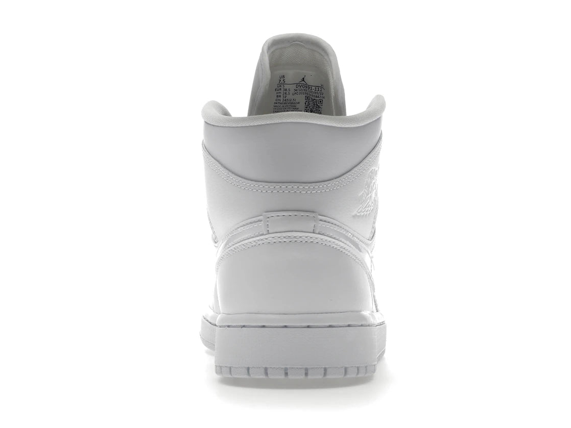 Air Jordan Mid Triple White (2022) (Women's)